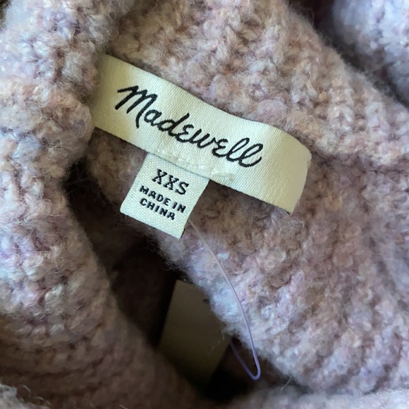 Madewell Knit Turtleneck Sweater Purple XXS - Picture 4 of 4